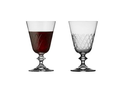 Lyngby Glas Rødvinsglas 26 cl. 2 stk i klar krystalglas, Eaton