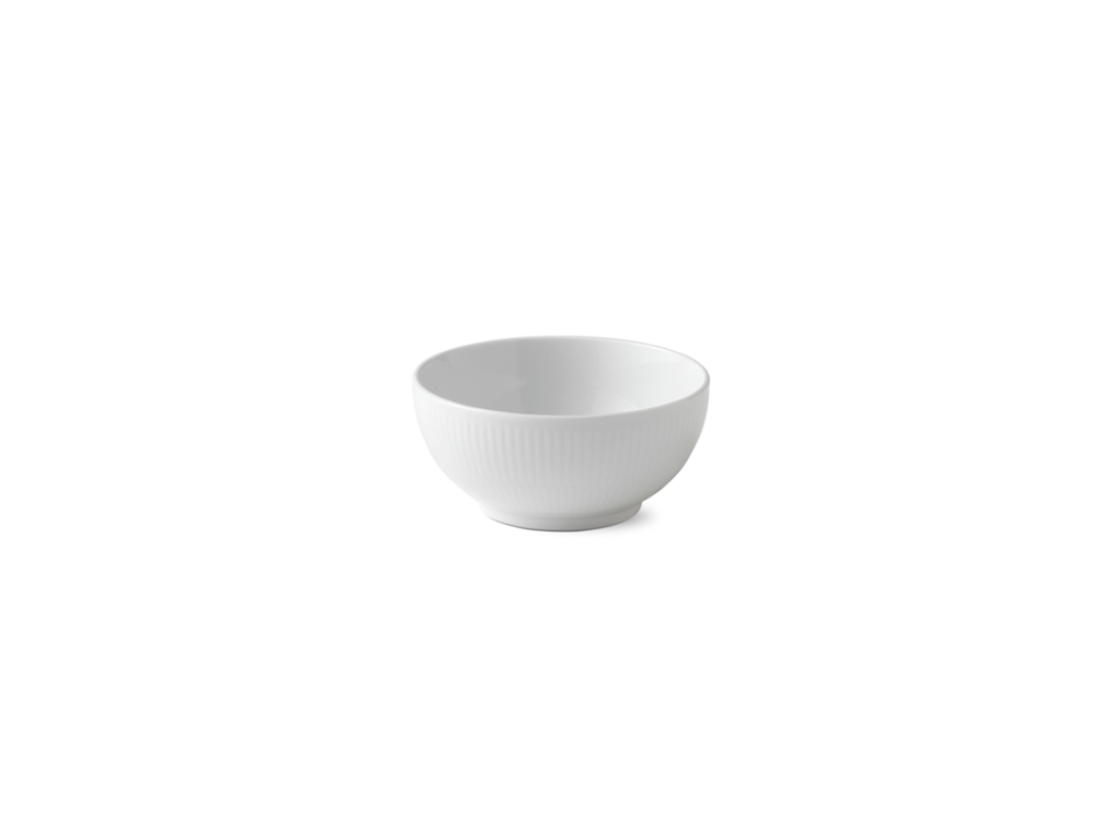 Royal Copenhagen Hvid Riflet skål 13 cm
