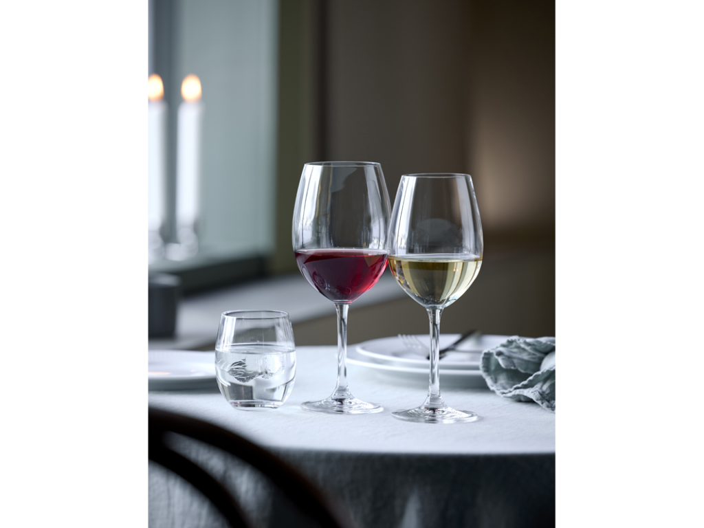 Lyngby glas New Juvel sæt 18 dele, 6 stk. rødvin 58 cl., 6 stk. hvidvin 45 cl., 6 stk. vandglas 22cl. 