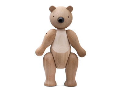 Kay Bojesen Bjørn mellem, 25 cm eg/ahorn