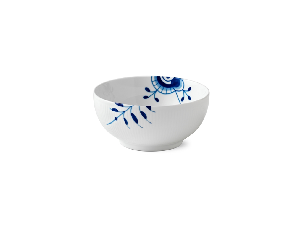 Royal Copenhagen Blå Mega Riflet skål 18 cm