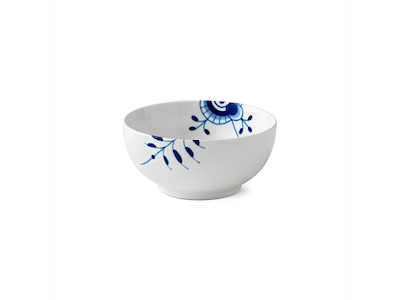 Royal Copenhagen Blå Mega Riflet skål 18 cm