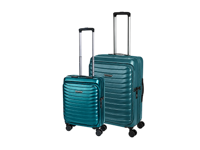 Bon Gout St. Moritz - kabinekuffert 55x45x22 cm & Mellem kuffert 68x43x28/33 cm - Petrol