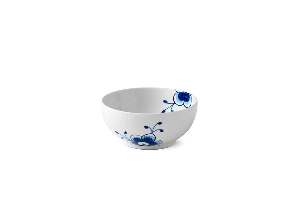 Royal Copenhagen Blå Mega Riflet skål 15 cm