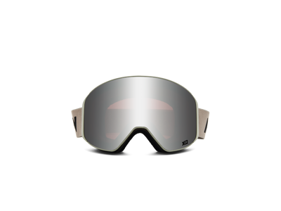 Skibrille Light Grey Silver Mirrored