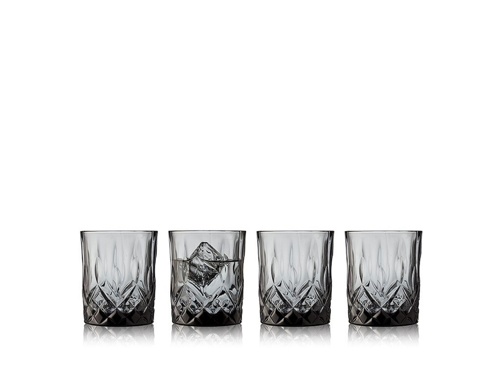 Lyngby Glas Whiskyglas 32 cl 4 stk i smoke, Sorrento