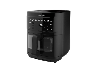 Nordic Sense Airfryer 9 L m. undervarme, 2000 watt i sort