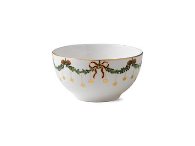 Royal Copenhagen Stjerne Riflet jul, skål 180 cl - 18 cm
