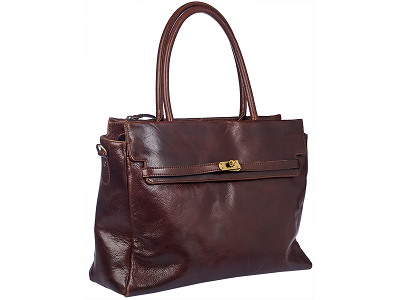 Bon Gout Håndtaske Cambridge 25x28x14 cm - Mørkebrun 