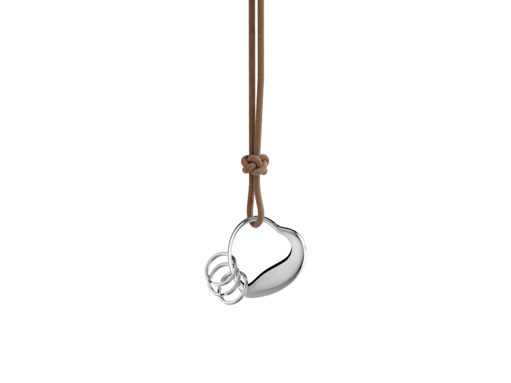Georg Jensen Heart nøglering, 4,5x4,4 cm