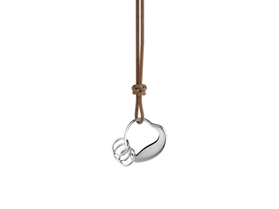 Georg Jensen Heart nøglering, 4,5x4,4 cm