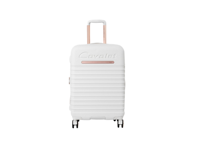 Cavalet Pasadena White - kabine kuffert 54x38x20 cm & mellem stor kuffert - 65x46x26-30 cm