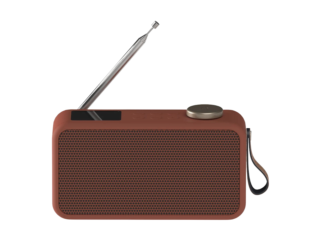 aTUNE 2 DAB+ & FM radio med Bluetooth højttaler og vækkeur - Terracotta