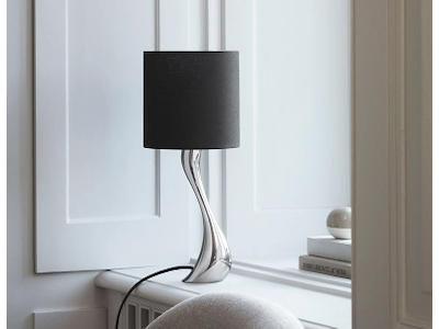 Georg Jensen Cobra Lampe - Mini H 40,5 cm Mirror med sort skærm