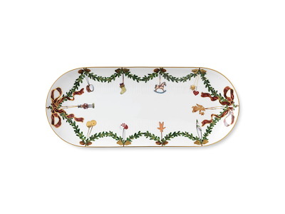 Royal Copenhagen Stjerne Riflet jul, fad 39 cm
