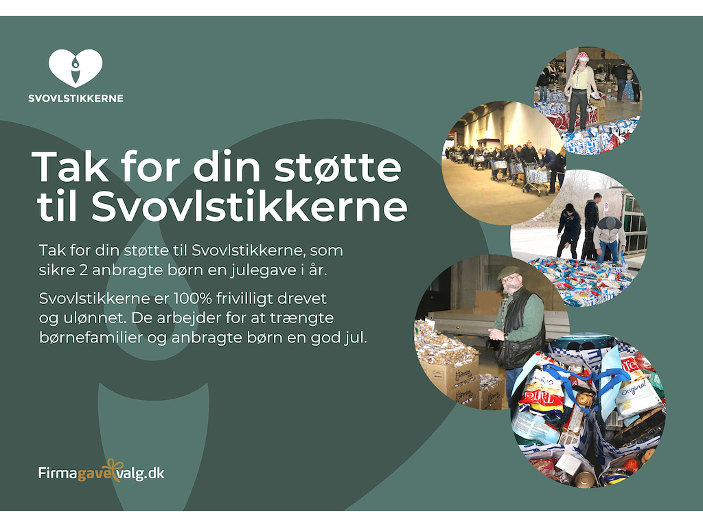 Julehjælp til Svovlstikkerne for kr. 200,-