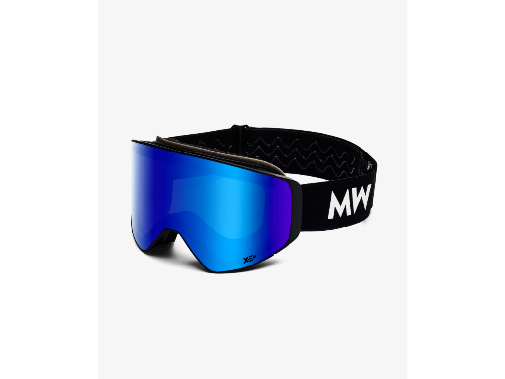 Skibrille med XEp-linse - sort med blåt glas