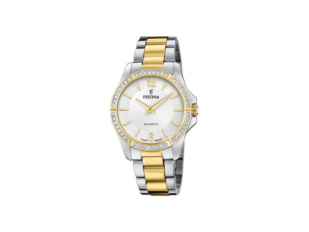 Festina Mademoiselle Dameur i gulddouble - bicolor
