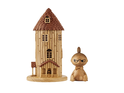 Moomin - Moomin House Oak H 20 cm samt Little My H 7 cm
