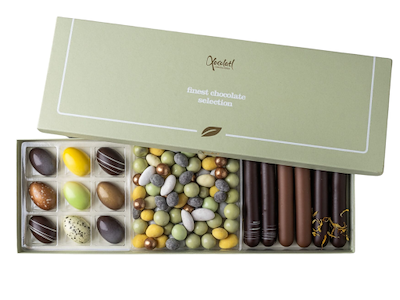 Xocolatl Golden Eggs Art | 9 stk. Marcipan mix 520g.