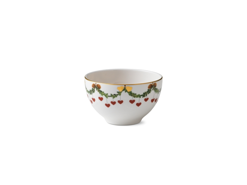 Royal Copenhagen Stjerne Riflet jul, skål 30 cl - 11 cm