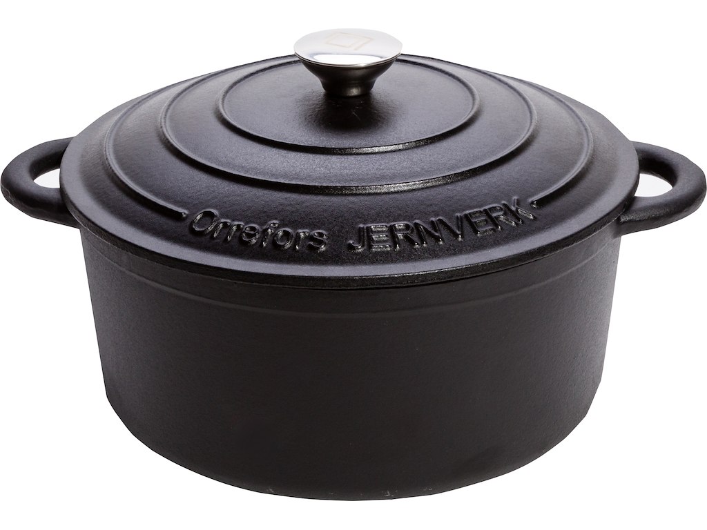 Orrefors Støbejerns Gryde 5 L - 26x12 cm - Sort