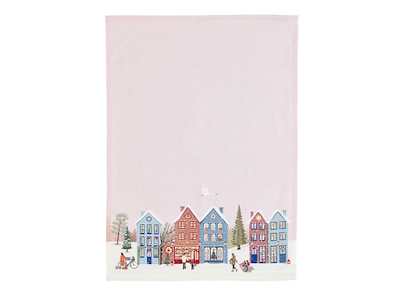 Pillivuyt viskestykke 70 x 50 rose, Vinter - 4 stk.