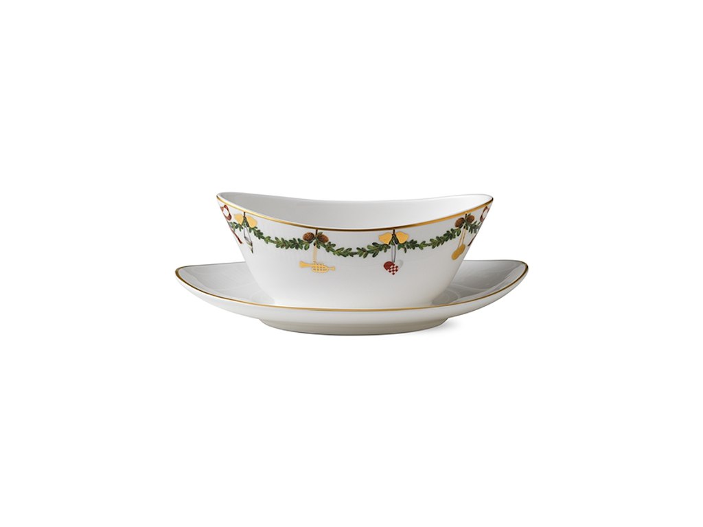 Royal Copenhagen Stjerne Riflet jul, sauceskål