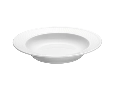 Pillivuyt Plissé dyb tallerken 22 cm - 4 stk.