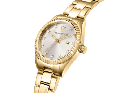 Maserati dameur Competizion Lady, D 31 mm. Rustfrit stål med rosa guld