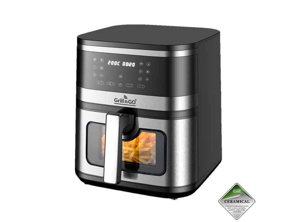 Airfryer Barcelona 8 L med rude 