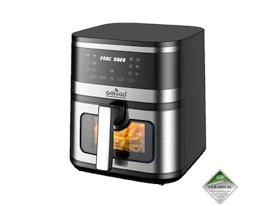 Airfryer Barcelona 8 L med rude 