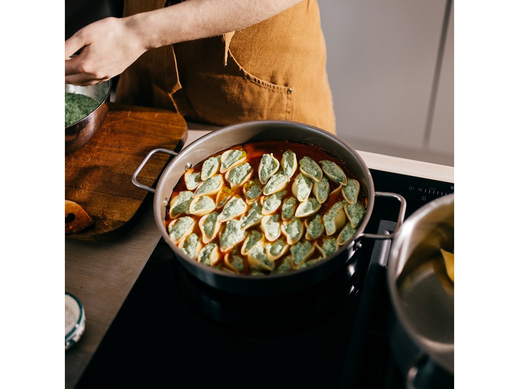 Fiskars Ovn/stegefad sæt på 24 & 28 cm u/låg
