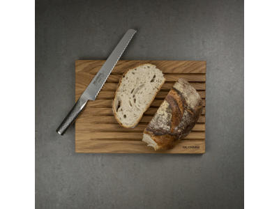 Global Skærebræt eg & Brødkniv 22 cm