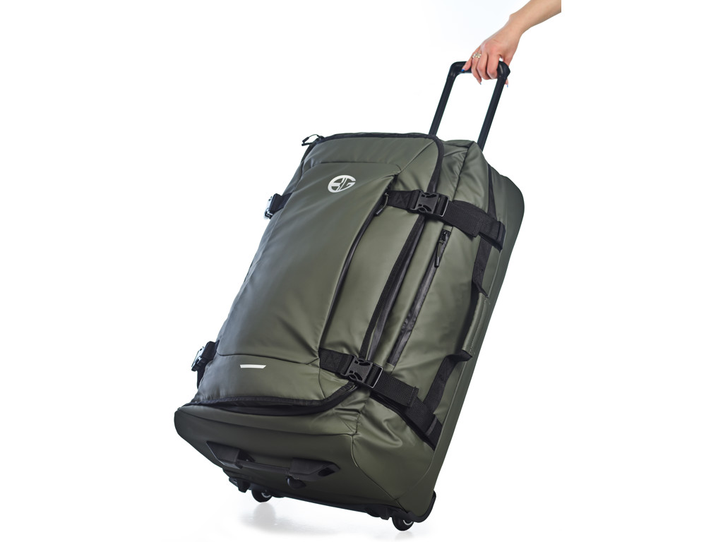 Bon Gout Large duffelbag i polyrattan - Grøn