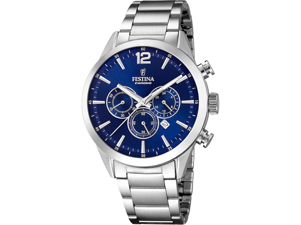 Festina Herreur med chronograph - Blå urskive