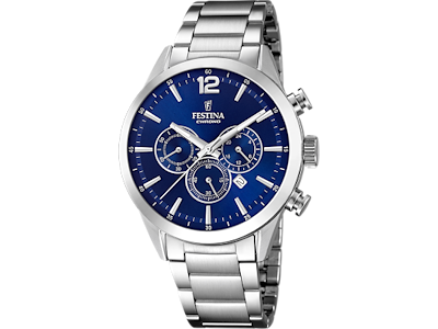 Festina Herreur med chronograph - Blå urskive