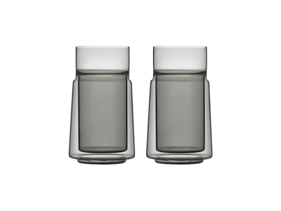 Jacob Jensen Termoglas 2 stk 33 cl i black