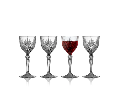 Lyngby Glas Portvinsglas 14cl. 4 stk., Melodia