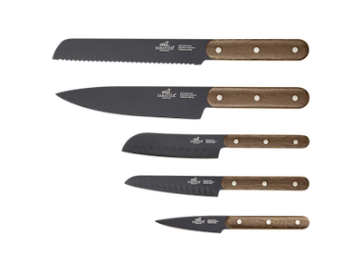 Lion Sabatier Knivsæt 5 dele, urte, multi, lille santoku, kokke og brødkniv, Phenix