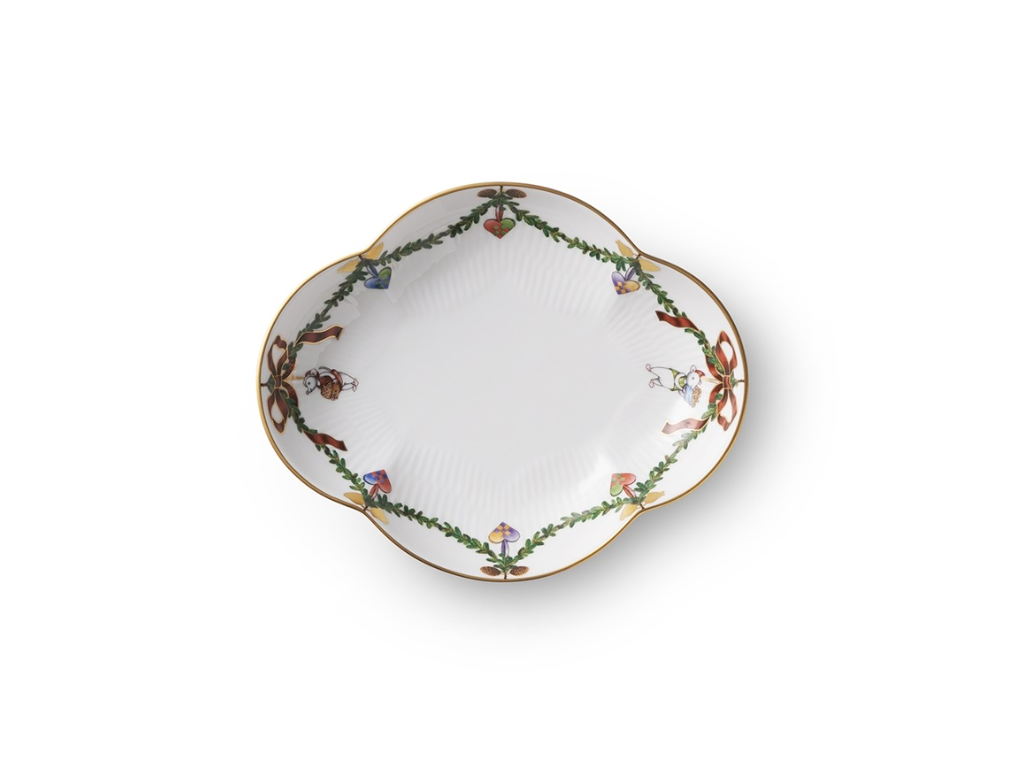 Royal Copenhagen Stjerne Riflet jul, julefad 17,5 cm