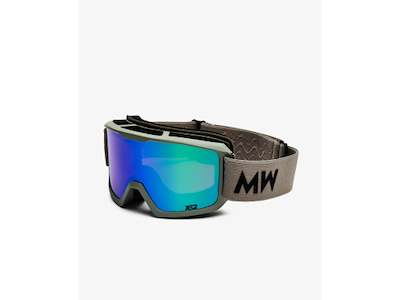 Messyweekend FERDI skibrille med XE2-linse - Lysegråt/Grønt glas