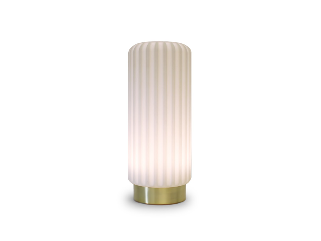 Dentelles 29 Light & USB med dæmpbar touch - Hvid/Gold
