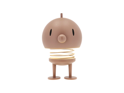 Hoptimist LED Lampe trådløs str. L i soft choko, Bumble