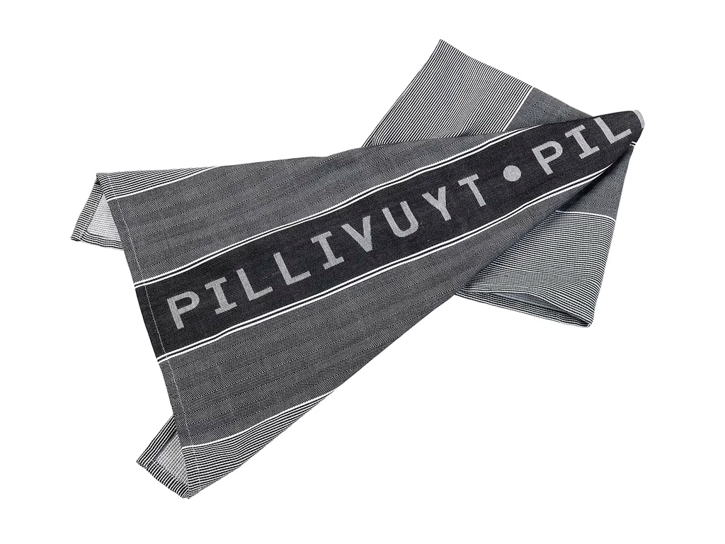Pillivuyt viskestykke 80 x 50 cm, sort - 4 stk.