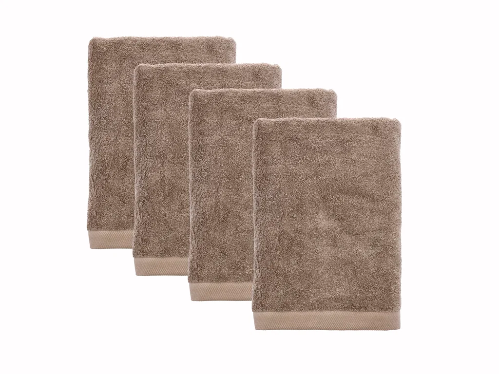 Södahl Håndklæder 70 x 140 cm i taupe, Comfort Organic 4 stk. SAMPAK