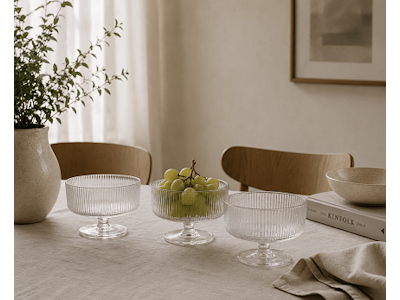 Stelton Pilastro Skål på fod Ø 11 cm - 6 stk. - Clear