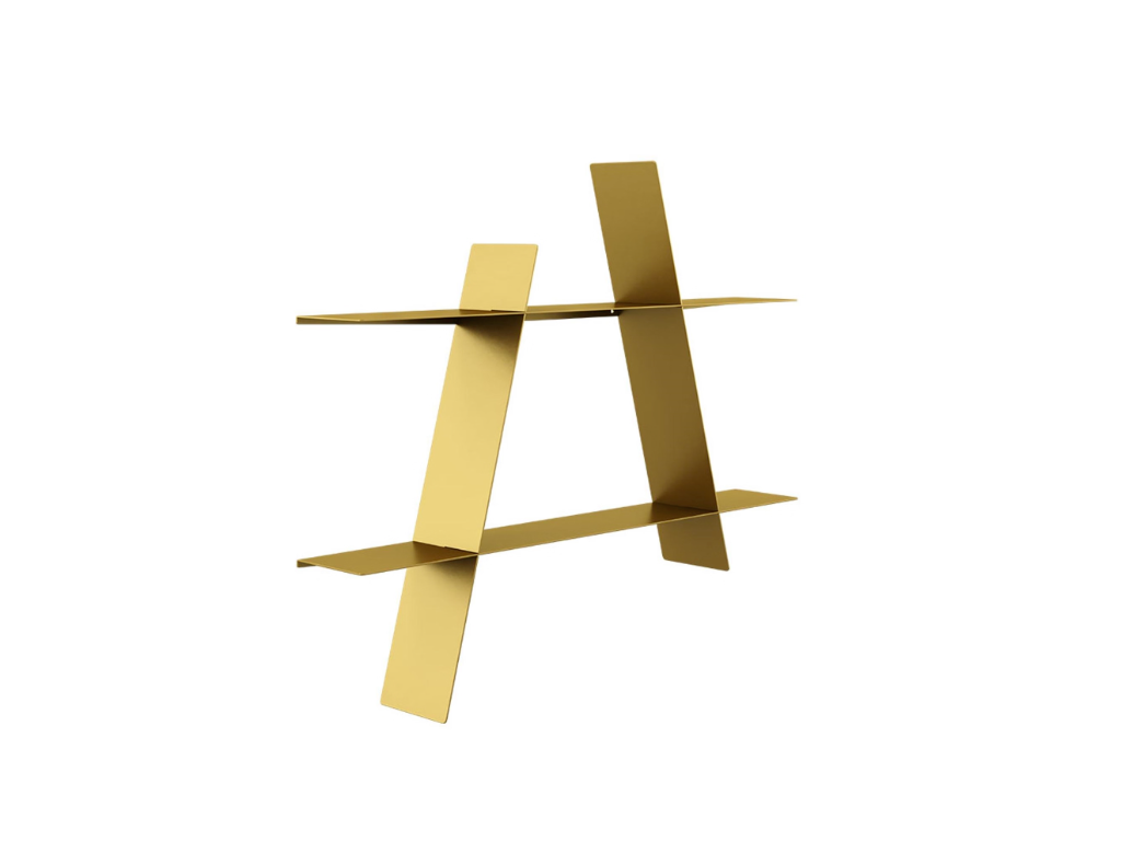 Andersen A-Shelf Large, Messing - 78x12x67 cm