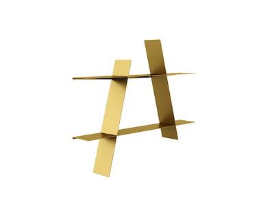 Andersen A-Shelf Large, Messing - 78x12x67 cm