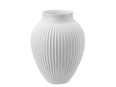 Stelton Knapstrup vase H27 cm - ripple hvid